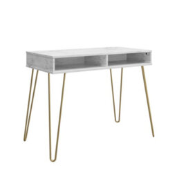 Novogratz Athena Desk In White Marble Look - thumbnail 3