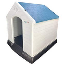 Huggle Pets Hugglepets Plastic Dog Kennel With Base (413) (Blue Roof) - thumbnail 3