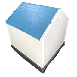 Huggle Pets Hugglepets Plastic Dog Kennel With Base (413) (Blue Roof) - thumbnail 4
