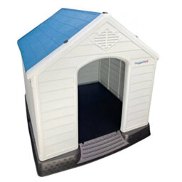 Huggle Pets Hugglepets Plastic Dog Kennel With Base (413) (Blue Roof) - thumbnail 1