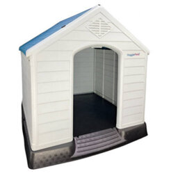 Huggle Pets Hugglepets Plastic Dog Kennel With Base (413) (Blue Roof) - thumbnail 2