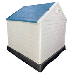 Huggle Pets Hugglepets Plastic Dog Kennel With Base (413) (Blue Roof) - thumbnail 5