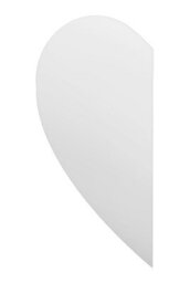 Mirroroutlet The Lunae Frameless Semi Wing Wall Mirror 120 X 60Cm Left - thumbnail 2