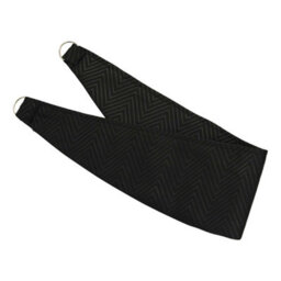 Homescapes Black Herringbone Chevron Curtain Tie Back Pair - thumbnail 2