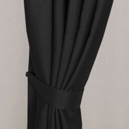 Homescapes Black Herringbone Chevron Curtain Tie Back Pair - thumbnail 1
