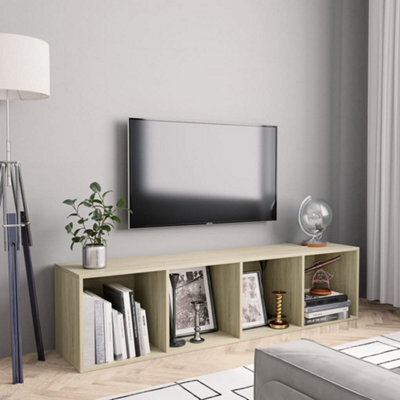 Berkfield Book Cabinet/tv Cabinet Sonoma Oak 143X30X36 Cm - image 1