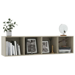 Berkfield Book Cabinet/tv Cabinet Sonoma Oak 143X30X36 Cm - thumbnail 5