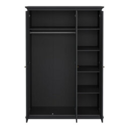 Furniture To Go Paris Wardrobe With 3 Doors In Matt Grey - thumbnail 6
