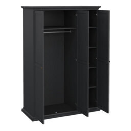 Furniture To Go Paris Wardrobe With 3 Doors In Matt Grey - thumbnail 5