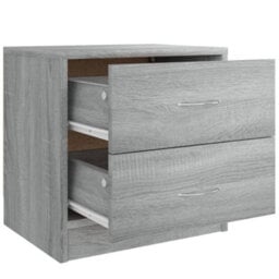 Vidaxl Bedside Cabinet Grey Sonoma 40X30X40 Cm Engineered Wood - thumbnail 6