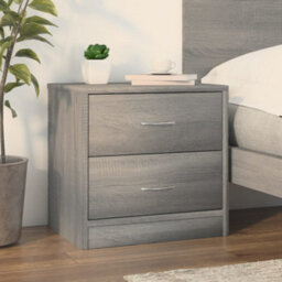 Vidaxl Bedside Cabinet Grey Sonoma 40X30X40 Cm Engineered Wood - thumbnail 1