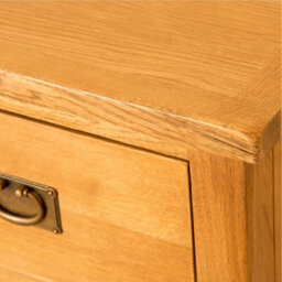 Lanner Oak 3 Over 4 Chest Of Drawers - Fully Assembled By Roseland Furniture - thumbnail 4