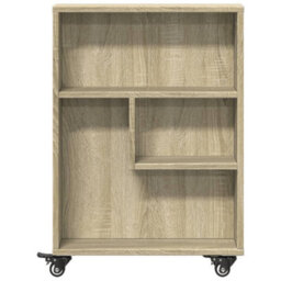 Vidaxl Narrow Storage Trolley Sonoma Oak 48X13X68 Cm Engineered Wood - thumbnail 4