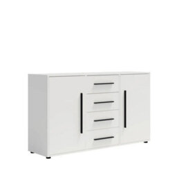 Arte Maxione 02 Chest Of Drawers 150Cm - White, Spacious Storage With Clean Lines - thumbnail 1