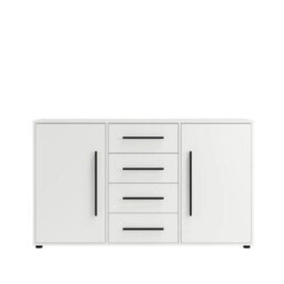 Arte Maxione 02 Chest Of Drawers 150Cm - White, Spacious Storage With Clean Lines - thumbnail 2