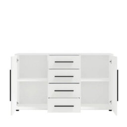 Arte Maxione 02 Chest Of Drawers 150Cm - White, Spacious Storage With Clean Lines - thumbnail 3