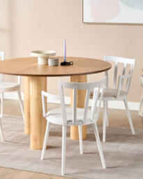 Beliani Set Of 4 Dining Chairs Morill White - thumbnail 2