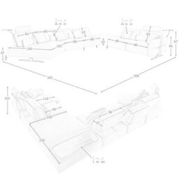 Angel Cerda Right-Hand Modular Chaise Longue Sofa In Sand Fabric - thumbnail 8