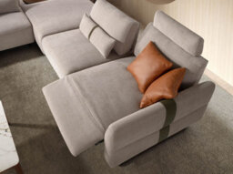 Angel Cerda Right-Hand Modular Chaise Longue Sofa In Sand Fabric - thumbnail 5