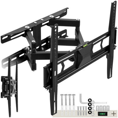 Tectake Television Bracket - Tv Wall Mount For 26-75 Inch Screens, Extendable And Tiltable 60 Kg - Black - image 1