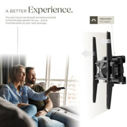 Tectake Television Bracket - Tv Wall Mount For 26-75 Inch Screens, Extendable And Tiltable 60 Kg - Black - thumbnail 4
