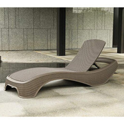 Centurion Supports Maldives Greige Outdoor High-End Pu Rattan Adjustable Sun Lounger Fully Assembled - thumbnail 6