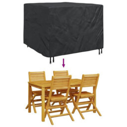 Walplus Outdoor Furniture Cover Black 135 X 135 X 90 Cm 420D Fabric - thumbnail 9