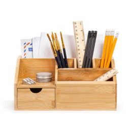 EHC Desk Organiser, Desk Tidy Pen Holder Organiser, Make Up Organiser/office Multifunctional Organizer, 24.5 X 15 X  11Cm - thumbnail 8