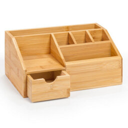 EHC Desk Organiser, Desk Tidy Pen Holder Organiser, Make Up Organiser/office Multifunctional Organizer, 24.5 X 15 X  11Cm - thumbnail 1
