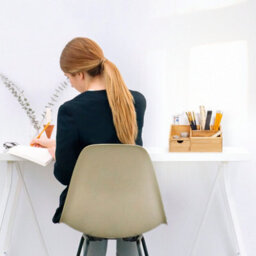 EHC Desk Organiser, Desk Tidy Pen Holder Organiser, Make Up Organiser/office Multifunctional Organizer, 24.5 X 15 X  11Cm - thumbnail 7