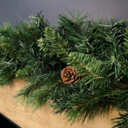 Samuel Alexander 2.7M Green Christmas Garland With Pine Cones And Mixed Needles - thumbnail 6
