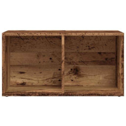 Berkfield Durable Lp Storage Box Old Wood 69.5X34X36 Cm Engineered Wood - thumbnail 4