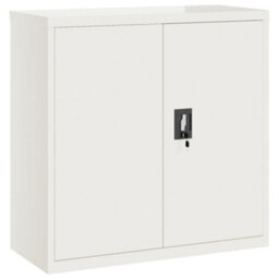Berkfield File Cabinet White 90X40X130 Cm Steel - thumbnail 7