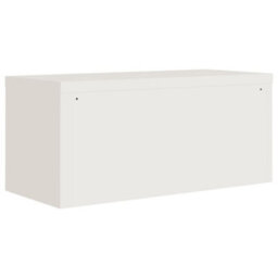 Berkfield File Cabinet White 90X40X130 Cm Steel - thumbnail 6
