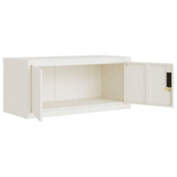 Berkfield File Cabinet White 90X40X130 Cm Steel - thumbnail 5