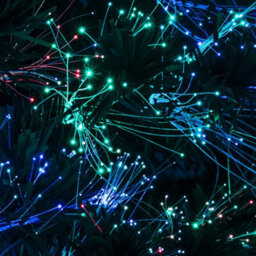 3Ft Green Pinprick Fibre Optic Xmas Tree With Multi Coloured Fibre Optic Lights - thumbnail 2