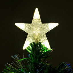 3Ft Green Pinprick Fibre Optic Xmas Tree With Multi Coloured Fibre Optic Lights - thumbnail 4