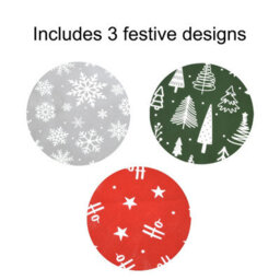 Yes-Online Pack Of 3 Christmas Decoration Storage Bags Red Silver Green Jumbo Reusable Shopping Bags - thumbnail 5