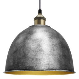 Long Life Lamps Company Industrial Vintage Brass Ceiling Pendant Light M0152