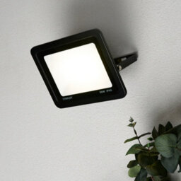 Litecraft Stanley Slimline Black 50 Watt Led Ip65 Outdoor Wall Flood Light - thumbnail 1