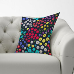 Warren Reed Designer Multicoloured Flower Pattern Cushions 60Cm X 60Cm - thumbnail 2