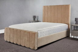 Sloomy Sara Bed Frame With Sprung Memory Foam Mattress- Sand Naples- Single - thumbnail 2