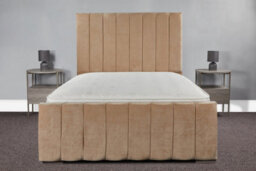 Sloomy Sara Bed Frame With Sprung Memory Foam Mattress- Sand Naples- Single - thumbnail 1