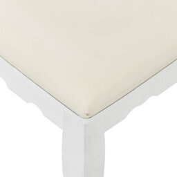 Beliani White Dressing Table With Mirror And Upholstered Stool, 4 Drawers - W80 X D40 X H138 Cm - thumbnail 7