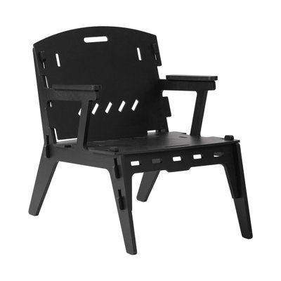 Sobuy Hfst02-Sch, Armchair Leisure Relax Chair Living Room Chair In Mortise And Tenon Structure, Black,w72Xd55Xh70.5 - image 1