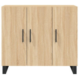 Berkfield Modern Sideboard Sonoma Oak 90X34X80 Cm Engineered Wood - thumbnail 6