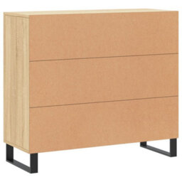 Berkfield Modern Sideboard Sonoma Oak 90X34X80 Cm Engineered Wood - thumbnail 8