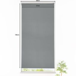 GoodHome Boreas Corded Concrete Grey Blackout Roller Blind (W)60Cm (L)180Cm - thumbnail 8