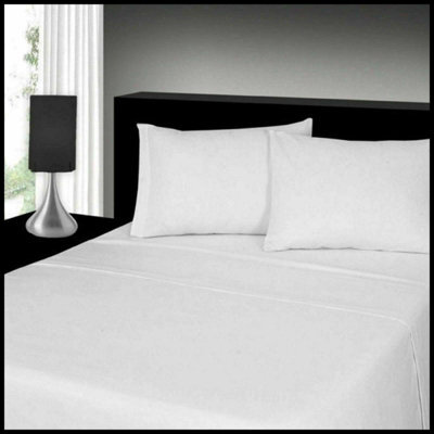 Chilimilii Flannelette Sheet Set 4Pc 100 % Brushed Cotton Thermal Soft Warm Bedding Set- Fitted Sheet +Flat Sheet +Pillowcase