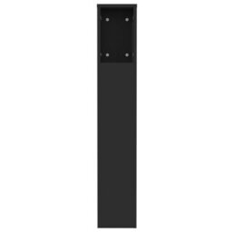 Vidaxl Headboard Cabinet Black 120X18.5X102.5 Cm Headboard Cabinets - thumbnail 5